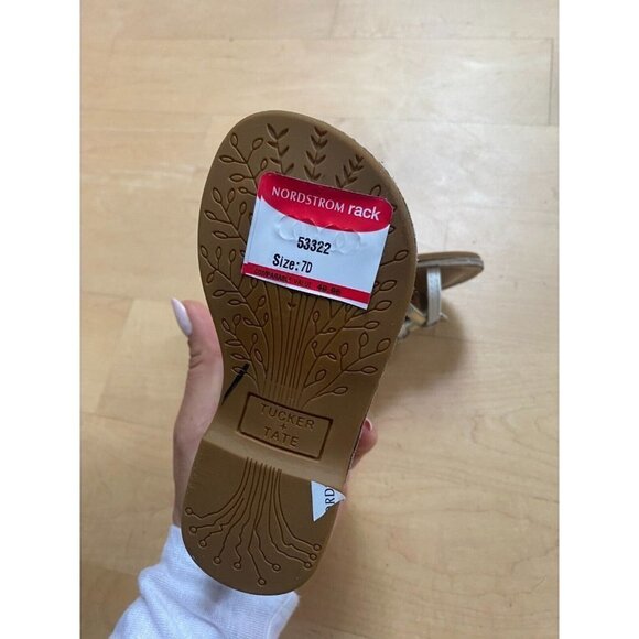 Tucker & Tate BNWT girls sandals gladiator NEW metallic - Picture 6 of 6